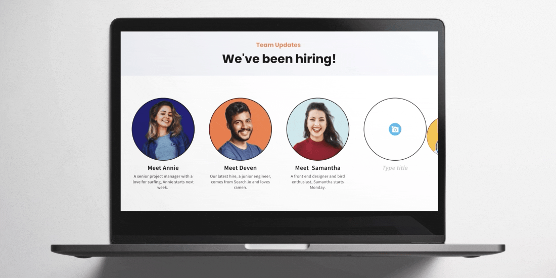 1 Slide, 5 Ways: Team